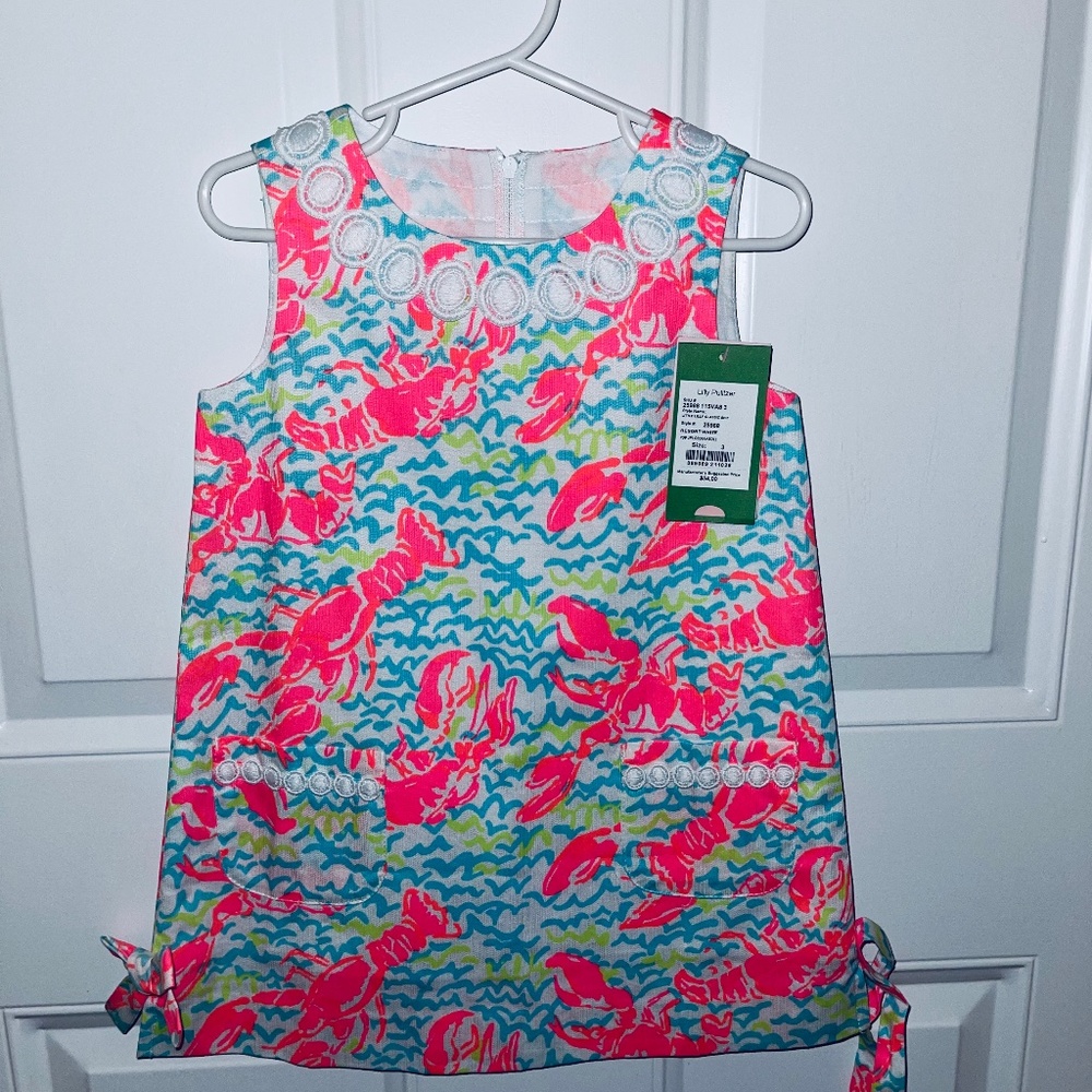 Lilly Pulitzer Little Lilly Classic Shift Pop Up Lobstah Roll